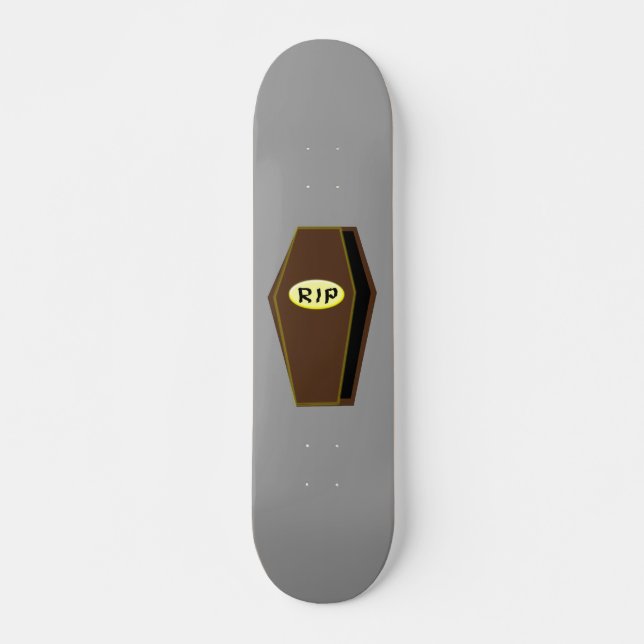RIP Halloween Coffin of Doom Skateboard Deck (Front)