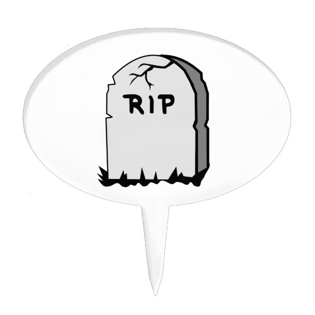 Rip Head stone Cake Topper (Front)