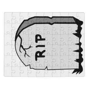 Rip Head stone Jigsaw Puzzle