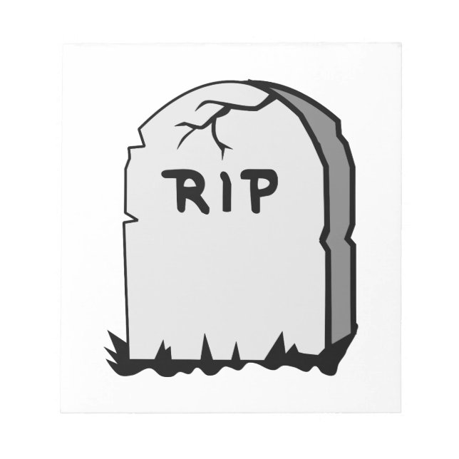 Rip Head stone Notepad (Front)