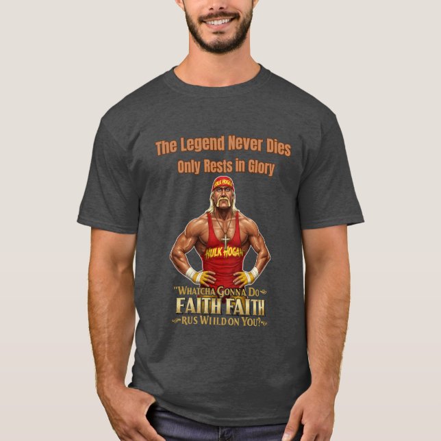 RIP Hulk Hogan – Hulkamania Forever Tee (Front)