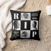 RIP Memorial Sympathy Photo Throw Pillow | Zazzle