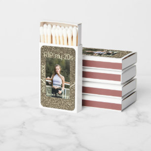 RIP MY 20s silver golden birthday add name date Matchboxes
