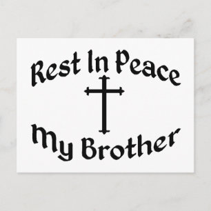 RIP My Brother Postcard