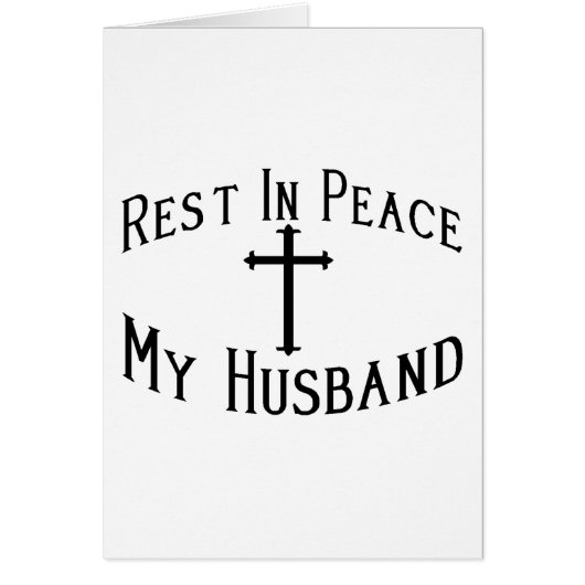 RIP My Husband Cards (Front)