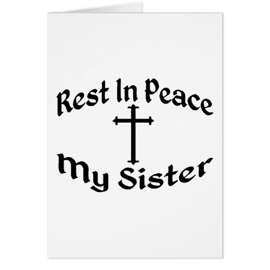 RIP My Sister Cards (Front)