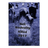 RIP Net Neutrality Gravestone (Front)