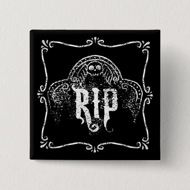 RIP PINBACK BUTTON (Front)