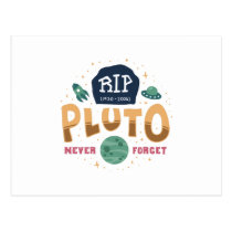 RIP Pluto Never Forget Funny Space Universe Shirt Postcard RIP Pluto Never Forget Funny Space Universe Shirt Postcard