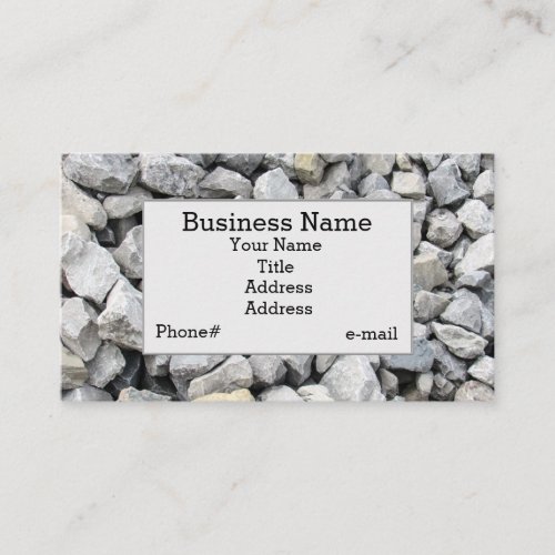 Rip Rap Limestone Design Business Card