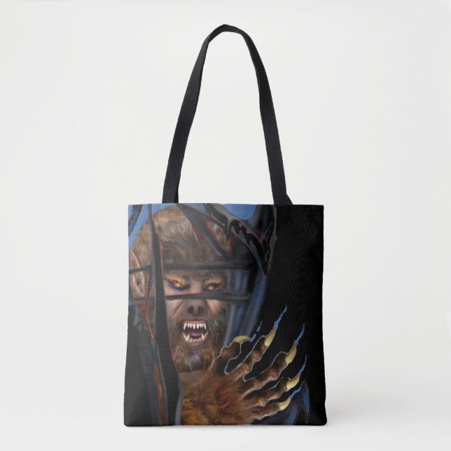 RIP ROARING WEREWOLF TOTE BAG (Front)