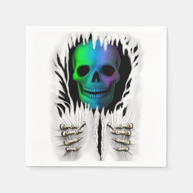 RIP SKELETON PAPER NAPKINS (Front)