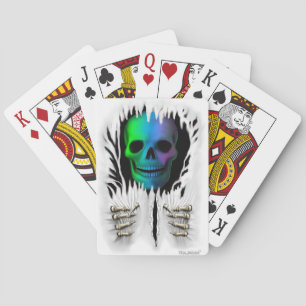 RIP SKELETON POKER CARDS