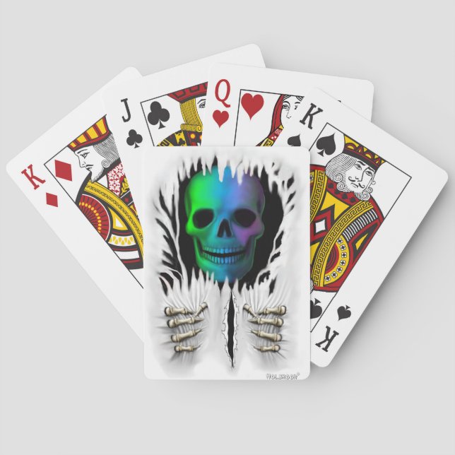 RIP SKELETON POKER CARDS (Back)