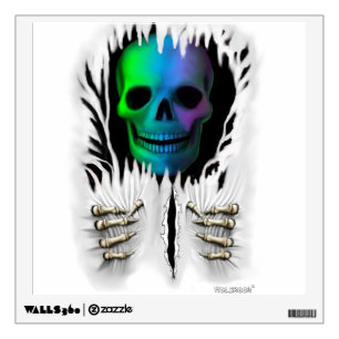 RIP SKELETON WALL DECAL