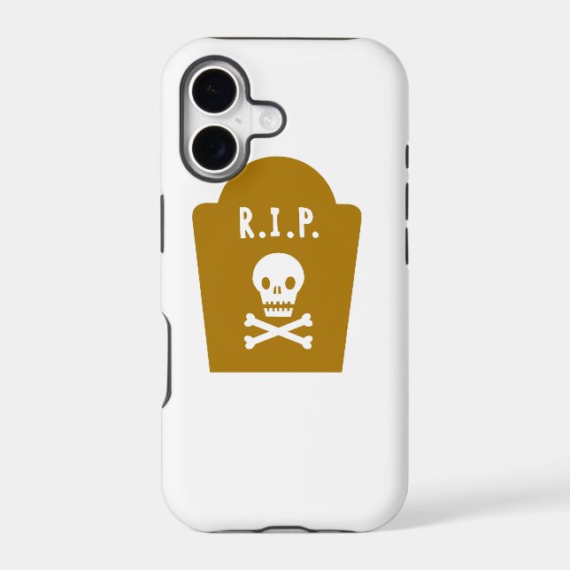 RIP Skull Iphone Case (Back)