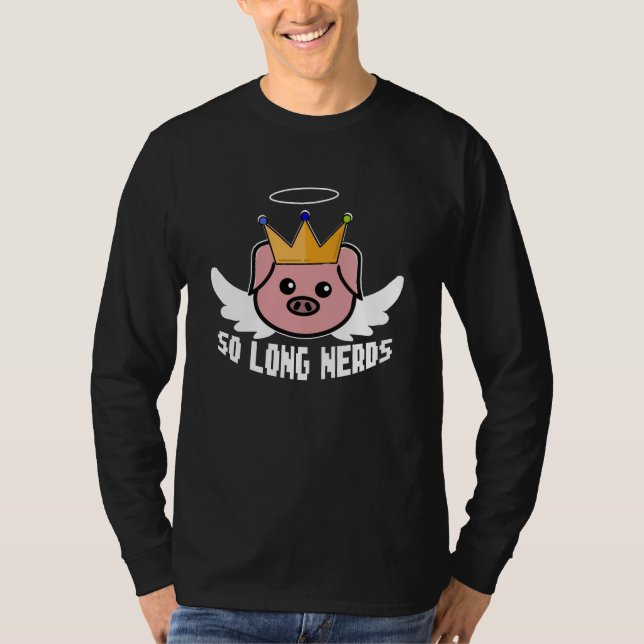 Rip Technoblade's So long nerds T-Shirt (Front)