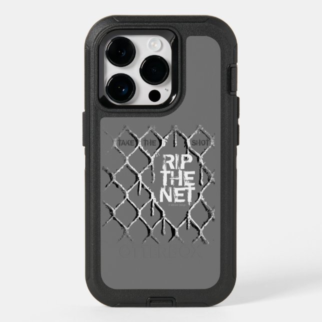 Rip The Hockey Net Otterbox iPhone Case (Back)