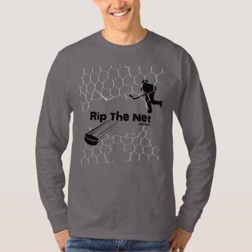 Rip the Net Hockey Player T_Shirt