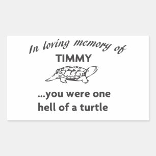 RIP TIMMY RECTANGULAR STICKER
