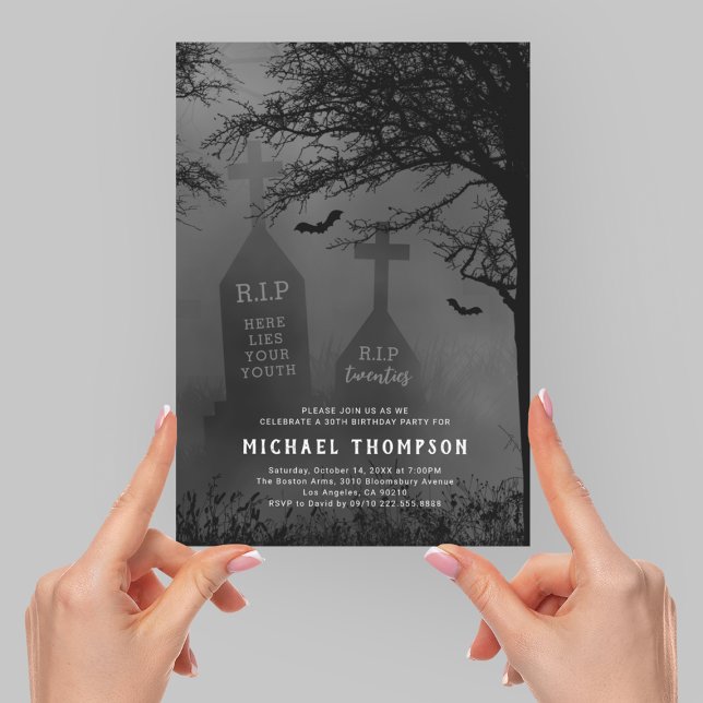 RIP to my 20s 30th Birthday Party Invitation (Creator Uploaded)