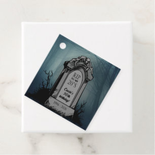 RIP to My 20s Birthday Party Favor Tags