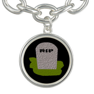RIP Tombstone Charm Bracelet