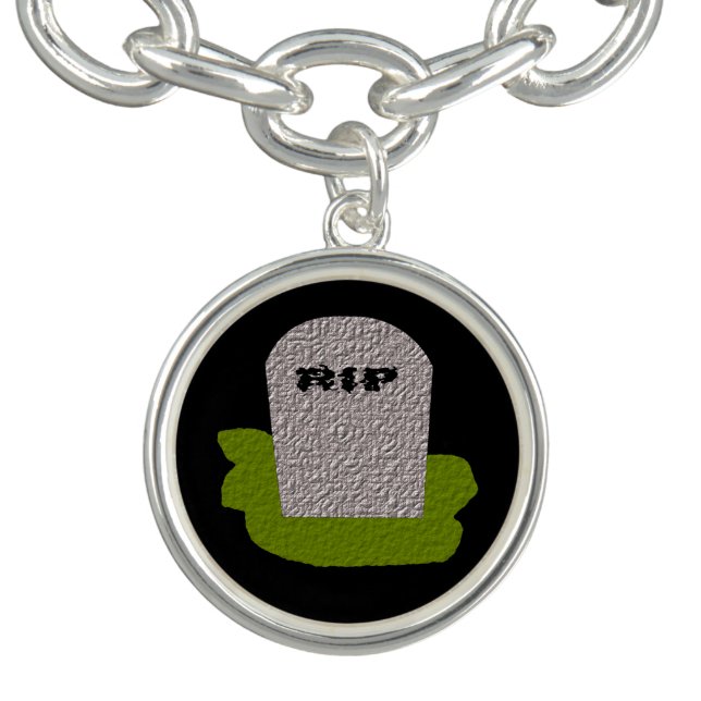 RIP Tombstone Charm Bracelet (Design)