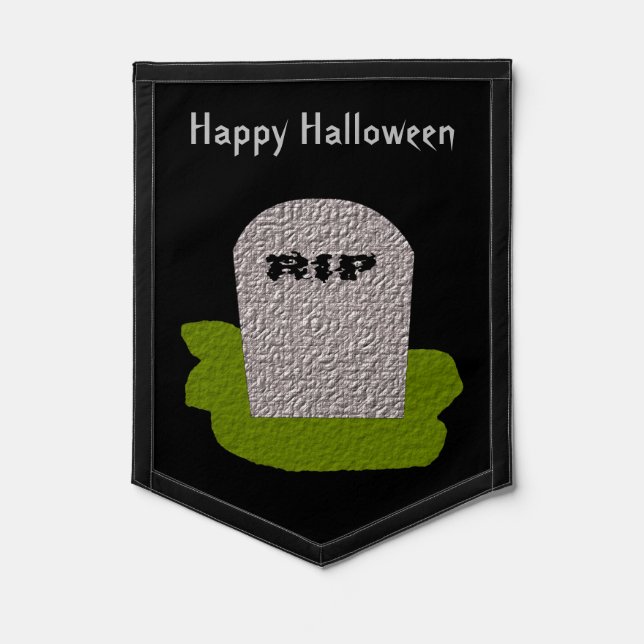 RIP Tombstone Custom Pennant (Front)