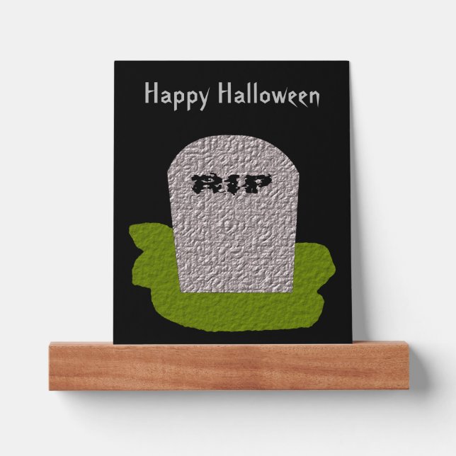 RIP Tombstone Custom Picture Ledge (Front)