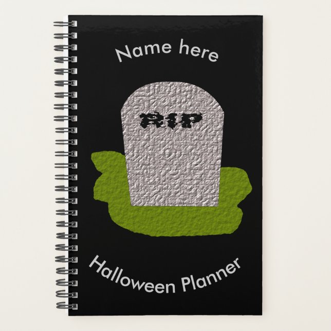 RIP Tombstone Custom Planner (Front)