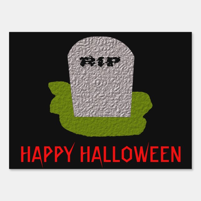 RIP Tombstone Custom Sign (Front)