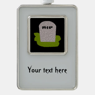 RIP Tombstone Customizable Ornament