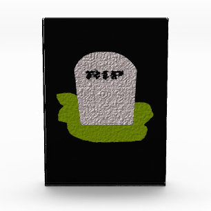 RIP Tombstone Decoration Acrylic Award