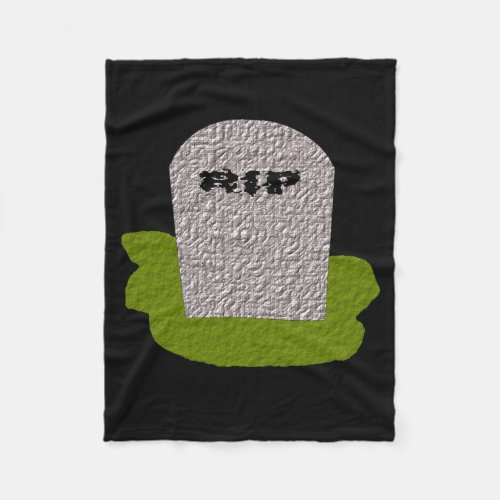 RIP Tombstone Fleece Blanket