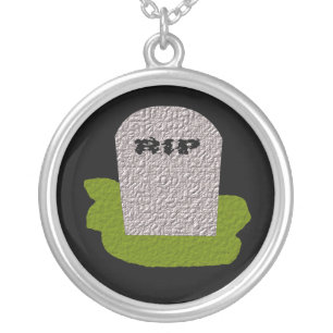 RIP Tombstone Gothic Necklace