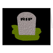 RIP Tombstone Greeting card (Front Horizontal)