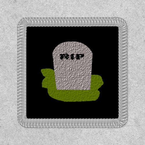RIP Tombstone Halloween Patch