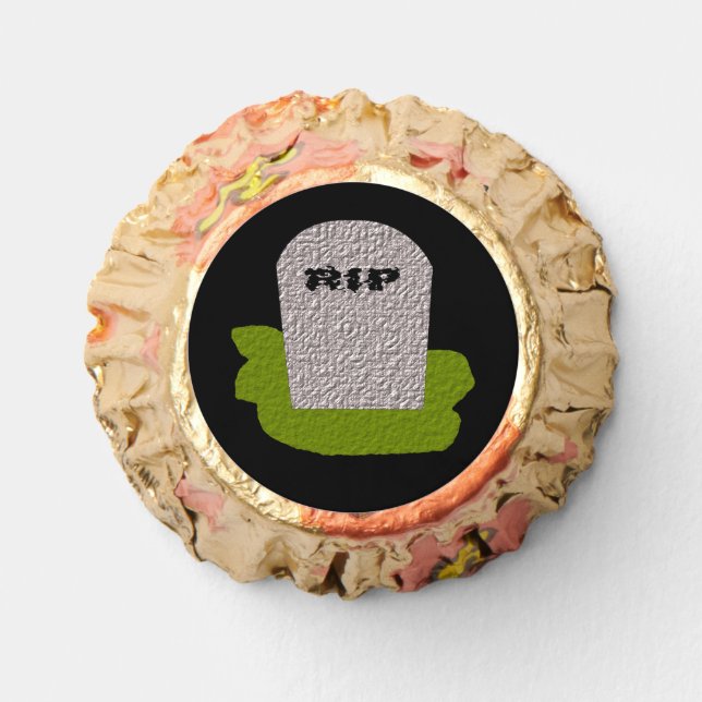 RIP Tombstone Halloween Reese's Peanut Butter Cups (Front)