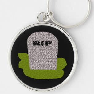 RIP Tombstone Keychain