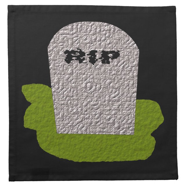 RIP Tombstone Napkin (Front)