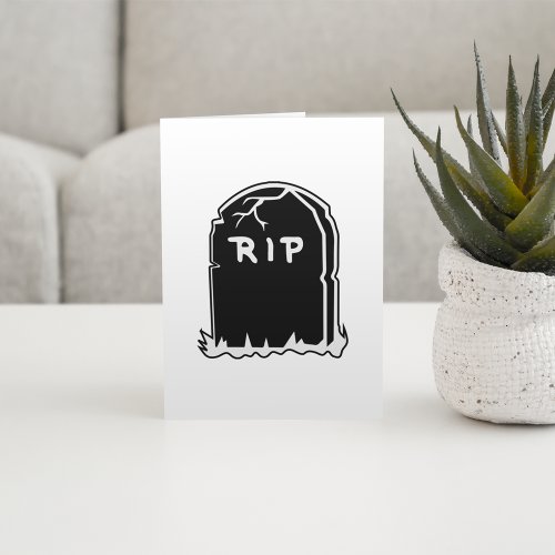 RIP Tombstone Note Cards
