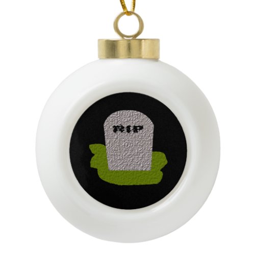 RIP Tombstone Ornament