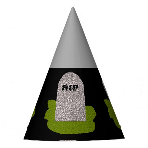 RIP Tombstone Party Hat
