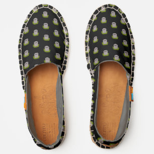 RIP Tombstone Patterned Halloween Espadrilles