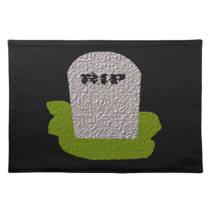 RIP Tombstone Placemat