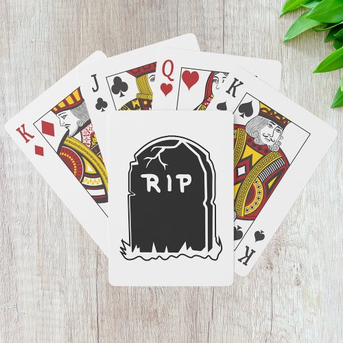 RIP Tombstone Playing Cards