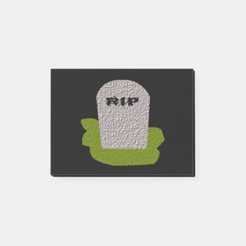 RIP Tombstone Post it notes Pad