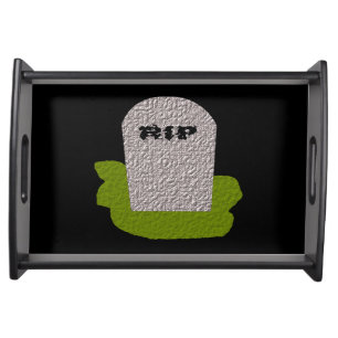 RIP Tombstone Serving Tray