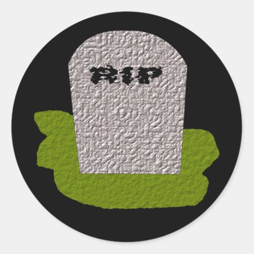 RIP Tombstone Sticker